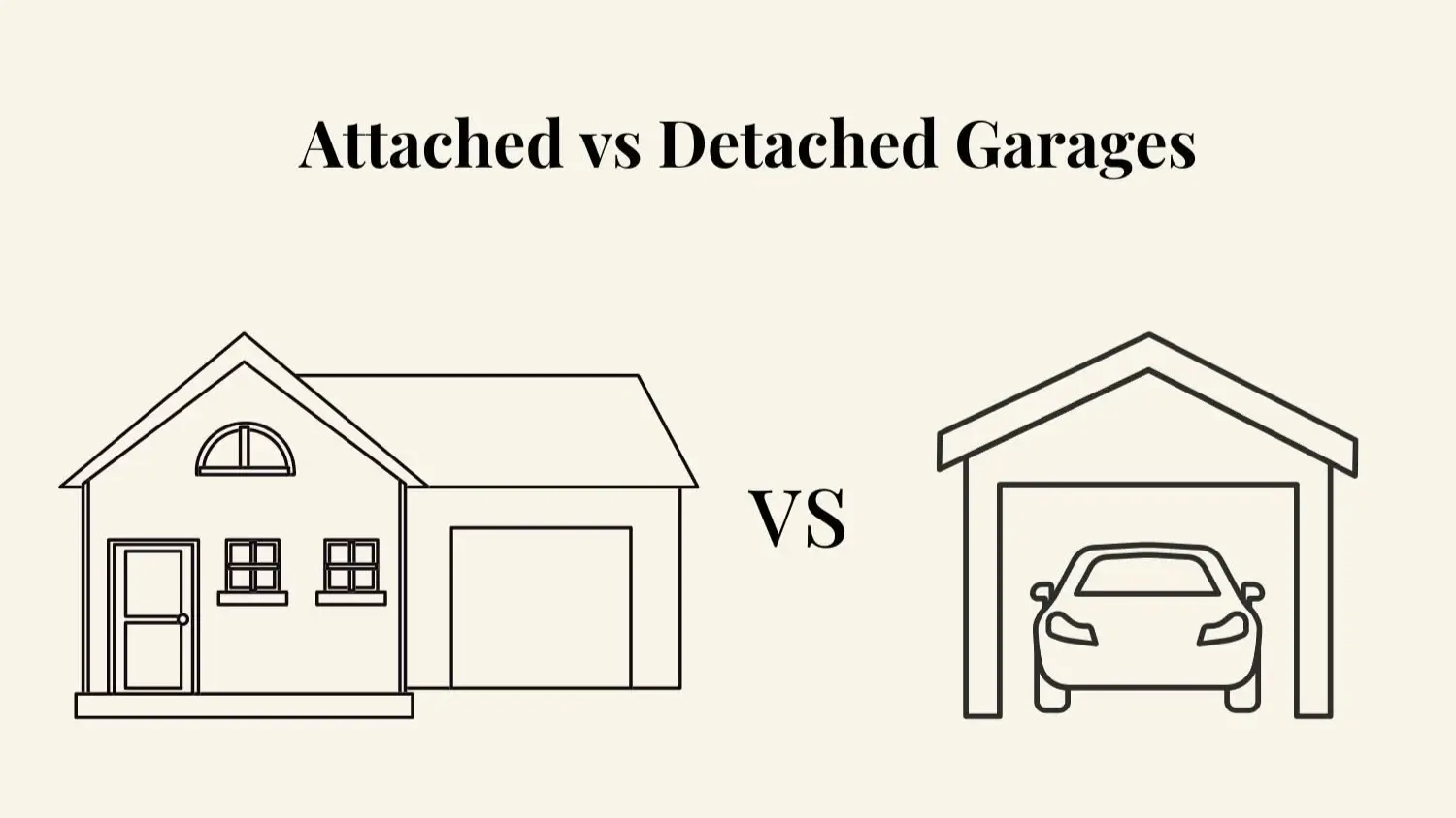 Detached and Attached Garage